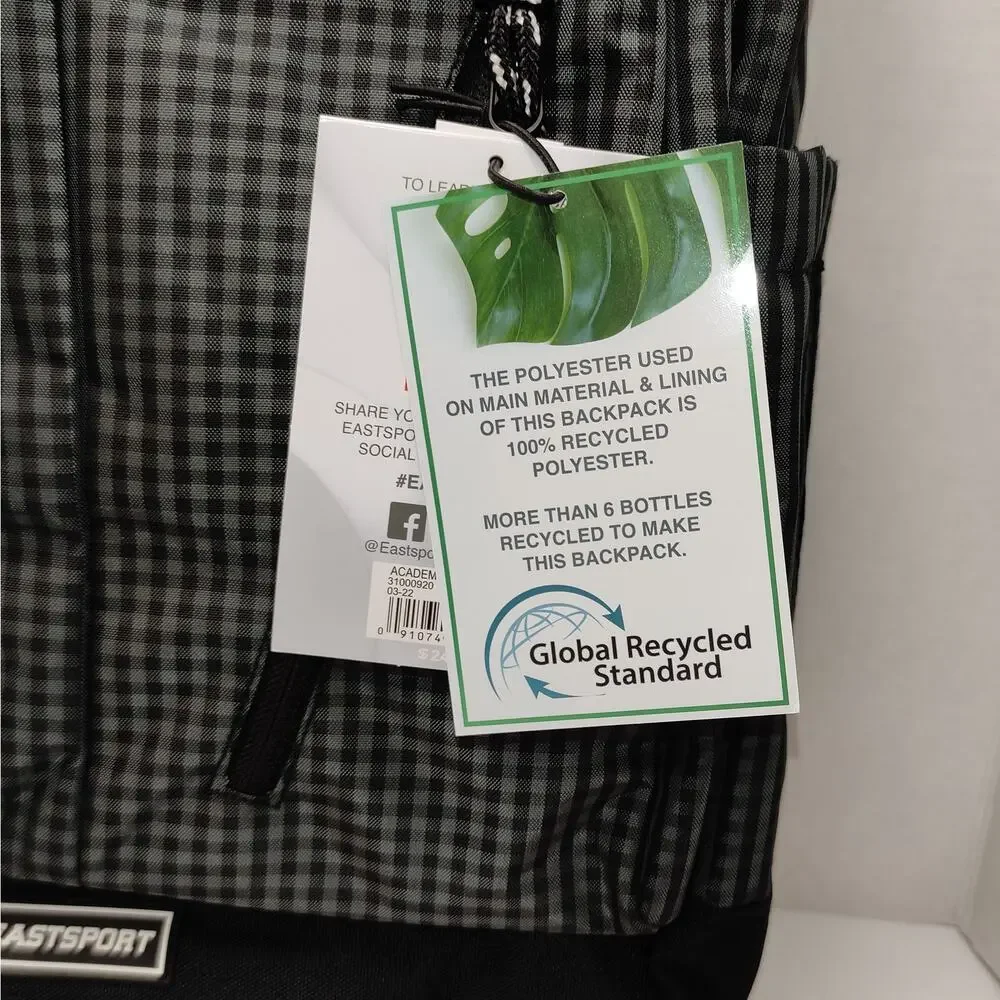 Eastsport Unisex Academic Backpack Dark Plaid